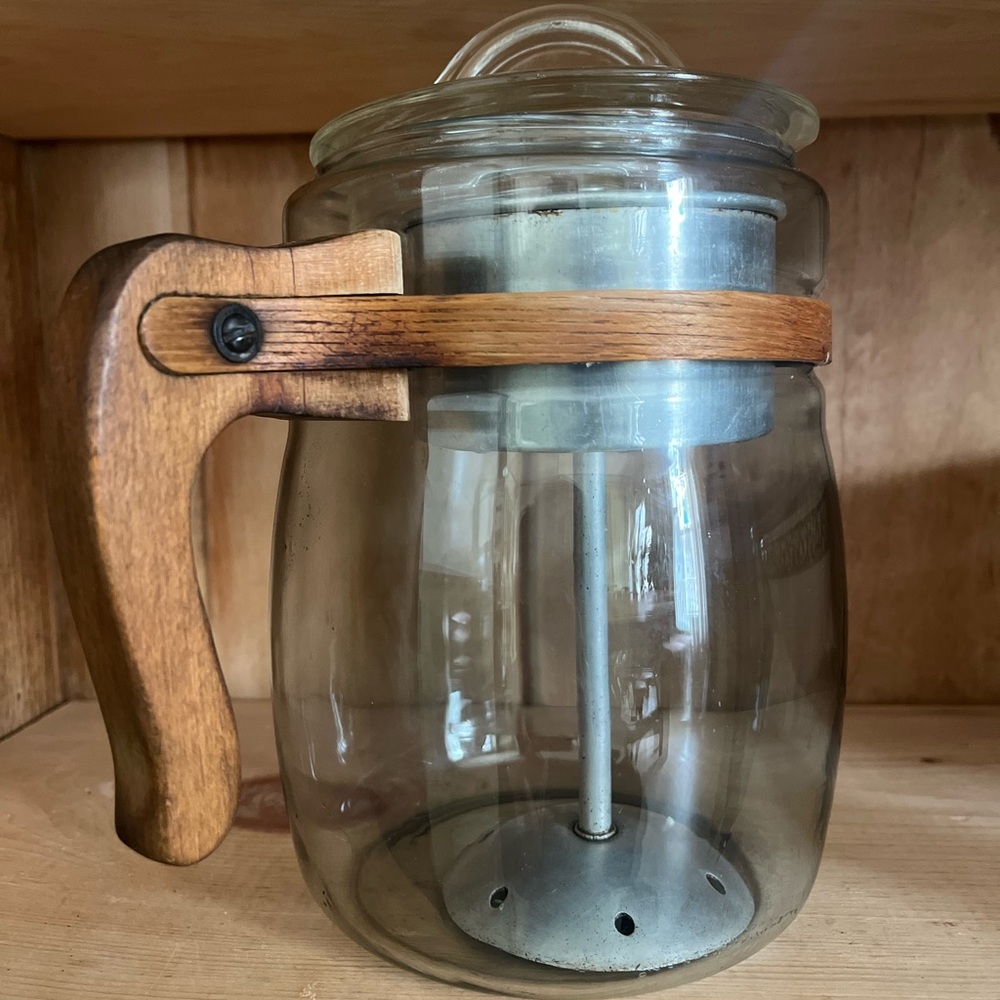 Pyrex Flameware WW2 Era Percolator 1940’s rare